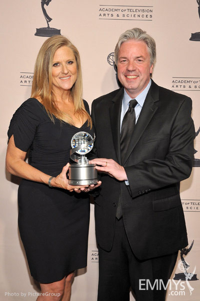 Lori McCreary and Chris Connelly at the Fourth Annual Television Academy Honors
