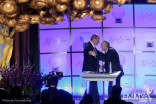 Michael Eisner and Garry Marshall onstage at the 21st Annual Hall of Fame Gala