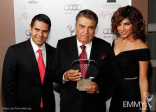 Cesar Conde, Mario Kreutzberger and Alejandra Espinoza at the 21st Annual Hall of Fame Gala