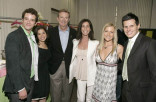 Michael Urie, America Ferrera, Television Academy chair Dick Askin, Teri Weinberg, Ashley Jensen. Silvio Horta