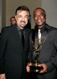 Actors Joe Mantegna (L) and Glynn Turman