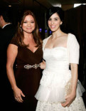 Actresses Valerie Bertinelli (L) and Sarah Silverman