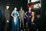 Costume designer Katherine Jane Bryant with her works from AMC series Mad Men.