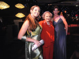 Actress Betty White (C) and guests