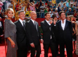 Hosts Heidi Klum, Tom Bergeron, Howie Mandel, Ryan Seacrest, and Jeff Probst arrive at the 60th Primetime Emmy Award