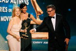 Actress Laura Linney and presenter Alec Baldwin