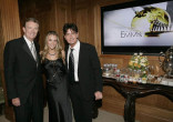 Television Academy chair Dick Askin and actor Charlie Sheen with fiancee Brooke Mueller