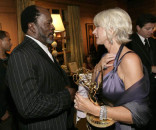 Actor John Amos and actress Helen Mirren 