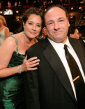 Actress Lorraine Bracco and actor James Gandolfini