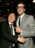 Actors Masi Oka and Zachary Quinto