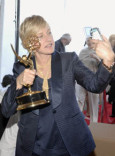 Ellen Degeneres visits the Trophy Room