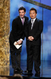 Presenters Michael Urie and Rex Lee