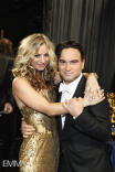 Kaley Cuoco &amp; Johnny Galecki at the 61st Primetime Emmy Awards