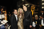 Johnny Galecki, Kaley Cuoco &amp; Jim Parsons at the 61st Primetime Emmy Awards