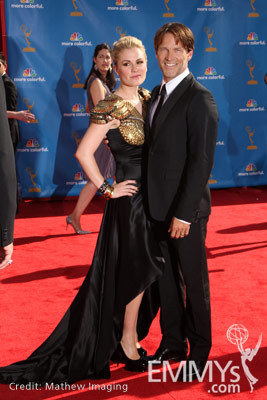 Anna Paquin &amp; Stephen Moyer arrive at the 62nd Primetime Emmy® Awards