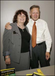 Kay Sumner, Activities Vice-Chair, Professional Development, with Michael Donaldson