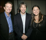 Television Academy Chair Dick Askin, David E. Kelley and Camryn Manheim