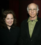 Barbara Wellner, activities committee vice chair and event co-producer, with Larry David.