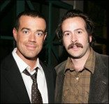 Carson Daly, the evening's guest moderator, with star of My Name is Earl, Jason Lee.