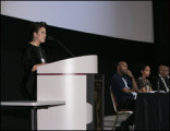 &quot;Changing Face of Diversity&quot; panel: Candace Bond-McKeever, Television Academy Diversity chair greets audience