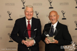 Hall of Fame inductees Don Pardo and Bob Stewart.
