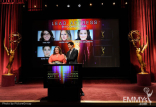 Melissa McCarthy and Joshua Jackson at the 63rd Primetime Emmy Awards Nominations Ceremony