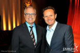 John Shaffner and Mark Burnett at the 63rd Primetime Emmy Awards Nominations Ceremony