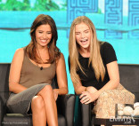 Mercedes Masohn and Maddie Hasson onstage during The Finder panel during the 2012 Winter TCA Tour