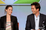 Amanda Peet and David Walton onstage during the Bent panel at the 2012 Winter TCA Tour
