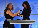 Jeanne Tripplehorn and Marta Kauffman onstage at the 5th Annual Television Academy Honors