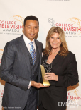 Terrence Howard &amp; Lisa Paulsen at the 32nd College Television Awards