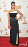 Jenna Ushkowitz arrives at the Academy of Television Arts &amp; Sciences 63rd Primetime Emmy Awards