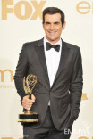 Ty Burrell poses with the award for &quot;Oustanding Supporting Actor in a Comedy Series&quot; in the press room