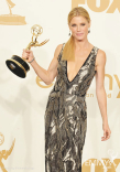 Julie Bowen poses with the award for &quot;Outstanding Supporting Actress in a Comedy Series&quot; in the press room