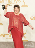 Margo Martindale poses with the award for &quot;Outstanding Supporting Actress in a Drama Series&quot; in the press room