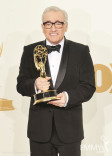 Martin Scorsese poses with the award for &quot;Outstanding Directing for a Drama Series&quot; 