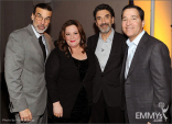Melissa McCarthy, Chuck Lorre, Bruce Rosenblum and Don Foster attend an Evening with Mike &amp; Molly