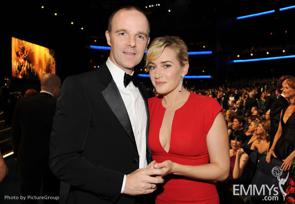 Brian F. O&#039;Byrne (L) and Kate Winslet