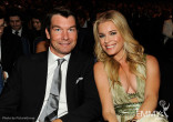 (L-R) Jerry O&#039;Connell and Rebecca Romijn in the audience 
