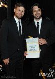 Emmy award winners Matt O&#039;Conor and Anthony Marchegiano backstage