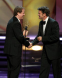 Joss Whedon and John Michael Higgins