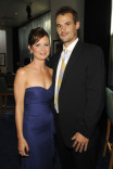 Actress Mary Lynn Rajskub (L) and Matthew Rolph