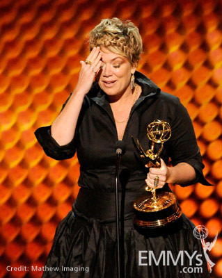 Choreographer Mia Michaels accepts the Outstanding Choreography award