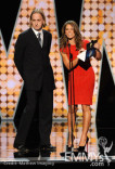 Mark Koops and Jillian Michaels speak onstage during the 62nd Primetime Creative Arts Emmy Awards at Nokia Theatre