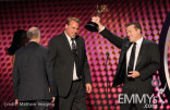 Winners of Best Sound Mixing for Half-Hour Series for &quot;Entourage&quot; and &quot;Modern Family&quot; onstage