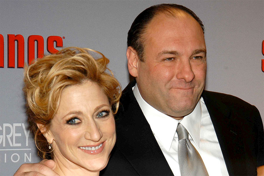 Edie Falco and James Gandolfini