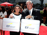 Ernst and Young representatives on the Red Carpet at the 65th Creative Arts Emmys
