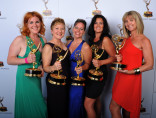 Jennifer Serio Stauffer, Inga Thrasher, Bettie O. Rogers, Jodi Mancuso, and Cara Hannah Sullivan at the 65th Creative Arts Emmys