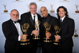 Frank Stettner, Tom Fleischman, George A. Lara, and Mark DeSimone at the 65th Creative Arts Emmys