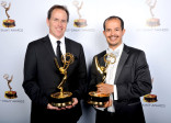 Mikael Stewart and Pablo Munguia at the 65th Creative Arts Emmys